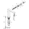Mitigeur lavabo 240 Tecturis E Fine CoolStart, bonde Push-Open Blanc mat Réf. 73070700