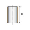 Elément droit INOX-GALVA, diamètre 200 mm, Lg: 45 cm ED 450 200 Réf. 32200004/0