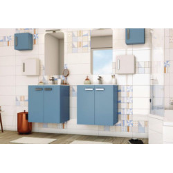 Façade porte Alterna Concerto 70cm Bleu Fumé