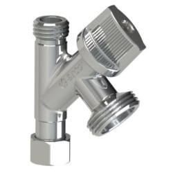 Robinet de machine à laver Conekta 3/8 mâle écrou tournant, 3/4 mâle réf 280010