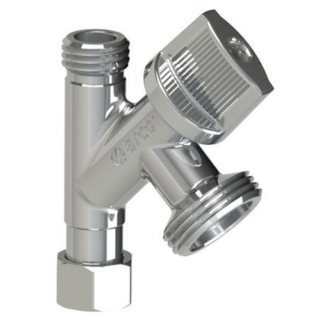 Robinet de machine à laver Conekta 3/8 mâle écrou tournant, 3/4 mâle réf 280010