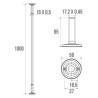 Tube droit de 100 cmréf réf. 004023