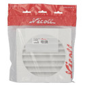 Grille d'aération spéciale façade blanc 1GETM16B pour tube PVC