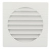 Grille d'aération spéciale façade blanc 1GETM16B pour tube PVC