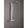 Colonne de douche thermostatique Strayt chrome réf. E98321-CP