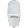 Pack WC suspendu D-Neo, abattant frein de chute et système de fixation Durafix 370x540mm blanc Réf. 45770900A1