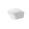 Pack WC suspendu D-Neo, abattant frein de chute et système de fixation Durafix 370x540mm blanc Réf. 45770900A1