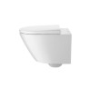 Pack WC suspendu D-Neo, abattant frein de chute et système de fixation Durafix 370x540mm blanc Réf. 45770900A1
