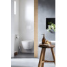 Pack WC suspendu D-Neo, abattant frein de chute et système de fixation Durafix 370x540mm blanc Réf. 45770900A1