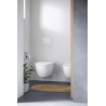 Pack WC suspendu D-Neo, abattant frein de chute et système de fixation Durafix 370x540mm blanc Réf. 45770900A1