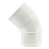 Coude simple male femelle 45° diamètre 50mm blanc Réf. UCJ4B
