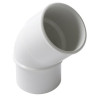 Coude simple male femelle 45° diamètre 50mm blanc Réf. UCJ4B