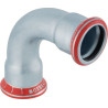 Coude 90° acier carbone D54mm Réf 23108