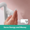 Mitigeur lavabo 110 Tecturis S Fine CoolStart sans tirette ni vidage Blanc mat Réf. 73321700