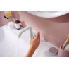 Mitigeur lavabo 110 Tecturis S Fine CoolStart sans tirette ni vidage Blanc mat Réf. 73321700