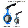 Vanne papillon fte AFA or. de centrage manchette EPDM DN 100