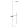 Colonne de douche avec mitigeur thermostatique Rainshower System SmartControl Duo 360 Blanc 26250LS0