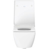 Abattant Viu amovible, charnières inox, sans amortisseur de fermeture, blanc Réf. 21110000
