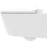 Abattant Viu amovible, charnières inox, sans amortisseur de fermeture, blanc Réf. 21110000