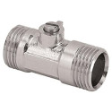 Vanne à sphère mâle/mâle 12X17 joint plat Réf.P2237