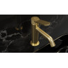 Mitigeur lavabo EAST SIDE regular avec vidage Up & Down Or Brossé Réf. ES22096P