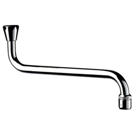 Bec horizontale avec aérateur + joint économiseur, femelle 15x21 largeur 200mm Réf : 940202