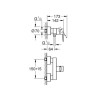 Mitigeur monocommande Douche LINEARE Supersteel réf. 33865DC1