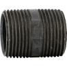 Mamelon 530 tube soudé filetage conique longueur 200mm noir D50x60 réf.530N20050