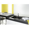 Mitigeur d'évier FOCUS bec orientable à 360° acier inox réf. 31806800