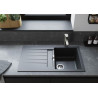 Mitigeur d'évier FOCUS bec orientable à 360° acier inox réf. 31806800