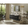 Mitigeur de lavabo VIVENIS 250  bec haut sans tirette ni vidage Noir mat Réf. 75042670