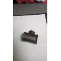 Té réduit 130R fonte malléable noir femelle 26x15x26 réf.130026015026N