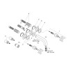 Set de finition Axor CITTERIO pour mélangeur de lavabo mural 3 trous avec poignées croisillons, bec long L 226 mm et plaque de recouvrement, chromé réf. 39144000