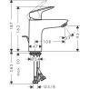 Mitigeur lavabo HG Logis 100 réf. 71100000
