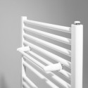 Barre Porte Serviettes L470mm Tubes Ronds Droits (Blanc) Réf. BARR50BL
