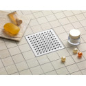 Siphon LIMATEC 200x200 sortie verticale 63 mm panier cloche grille sécurité Réf. 2063EPCS