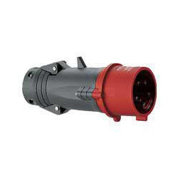 Fiche droite Hypra IP44 32 A 380/415 V 3P+T plastique Ref.052943