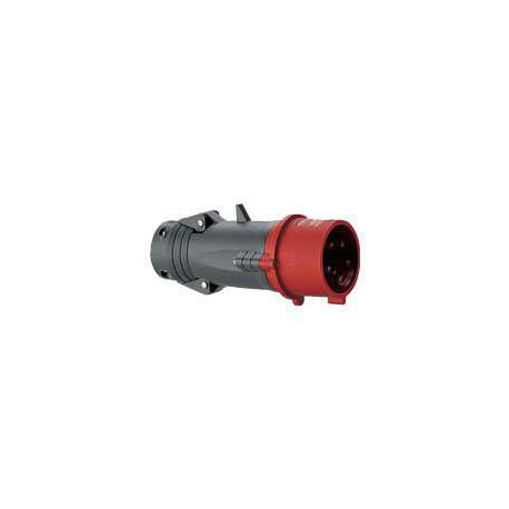 Fiche droite Hypra IP44 32 A 380/415 V 3P+T plastique Ref.052943