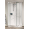 Cabine de douche Kineprime 90r pivotant bas transparent mécanique réf. CA5609MTN