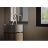 Mitigeur lavabo SOLE ouverture eau froide, débit 5 l/min avec vidage  Inox brossé réf. SO130118/2IX