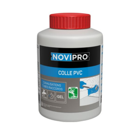 Colle gel PVC Novipro, 1 L pour réseau d'évacuation ou alimentation