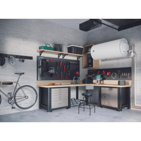 Préparateur d'eau Chaude à Echangeur Annulaire 200L multiposition mixte (avec Résistance Blindée) installation verticale ou horizontale  livré avec 1 raccord diélectrique 3/4'' et sans aquastat Réf: 874435