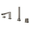 Façade pour combiné monocommande 4 trous montage avec ou sans châssis GROHE Plus Hard Graphite brossé 29307AL3