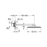 Set douche de tête et bras 430 mm, 2 jets Rainshower SmartActive 310 Chromé 26475000