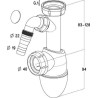 Siphon d'évier Easyphon prise machine à laver Réf. 0224360