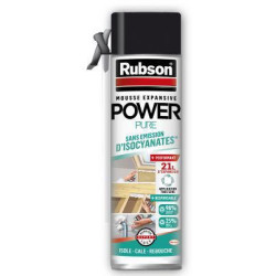 Mousse Expansive Rubson Power Pure manuelle 0,5L - expansion 21 litres Réf. 2776430
