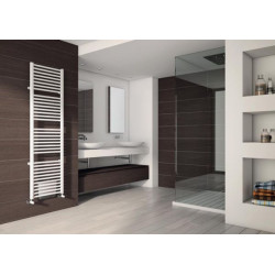 Sèche-serviette eau chaude + soufflant Ares Booster 923W, ivoire, 1767x580x126. soufflant 1000W Classe II, Réf. ERG058B02A401NNN01