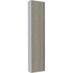 Colonne Coiffeuse Alterna Plénitude 1 porte 40 cm Anthracite, poignée titane