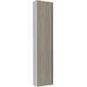 Colonne Coiffeuse Alterna Plénitude 1 porte 40 cm Anthracite, poignée titane