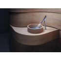Mitigeur de lavabo AX Starck Organic 365 pour vasque libre sans tirette ni vidage, bonde à écoulement libre réf. 12012000